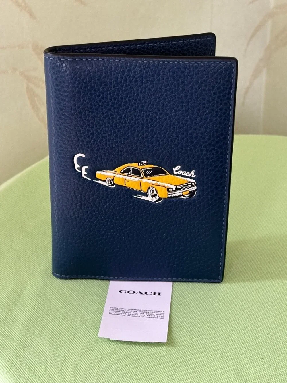 COACH PASSPORT CASE:NWT LEATHER w/CAR PRINT OR SIGNATURE CANVAS STRIPE:NWT